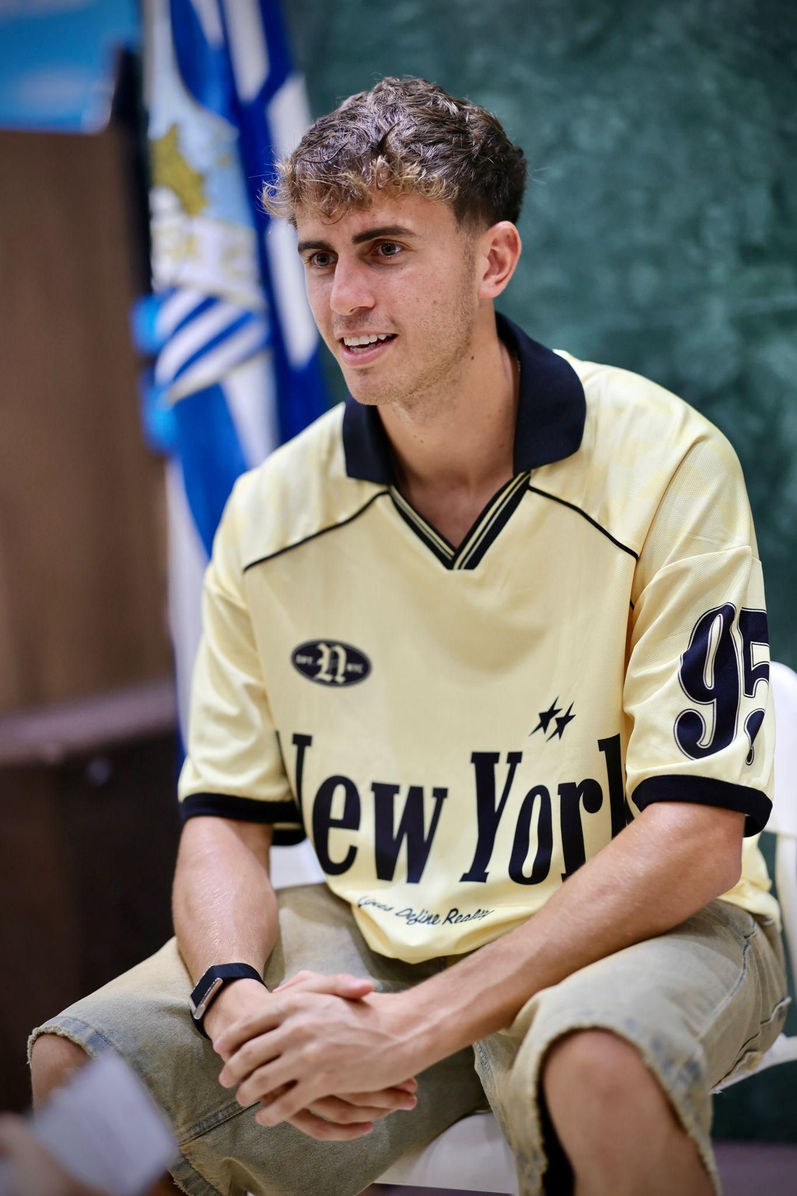 Las fotos de la entrevista a Adrián Niño, jugador del Málaga CF