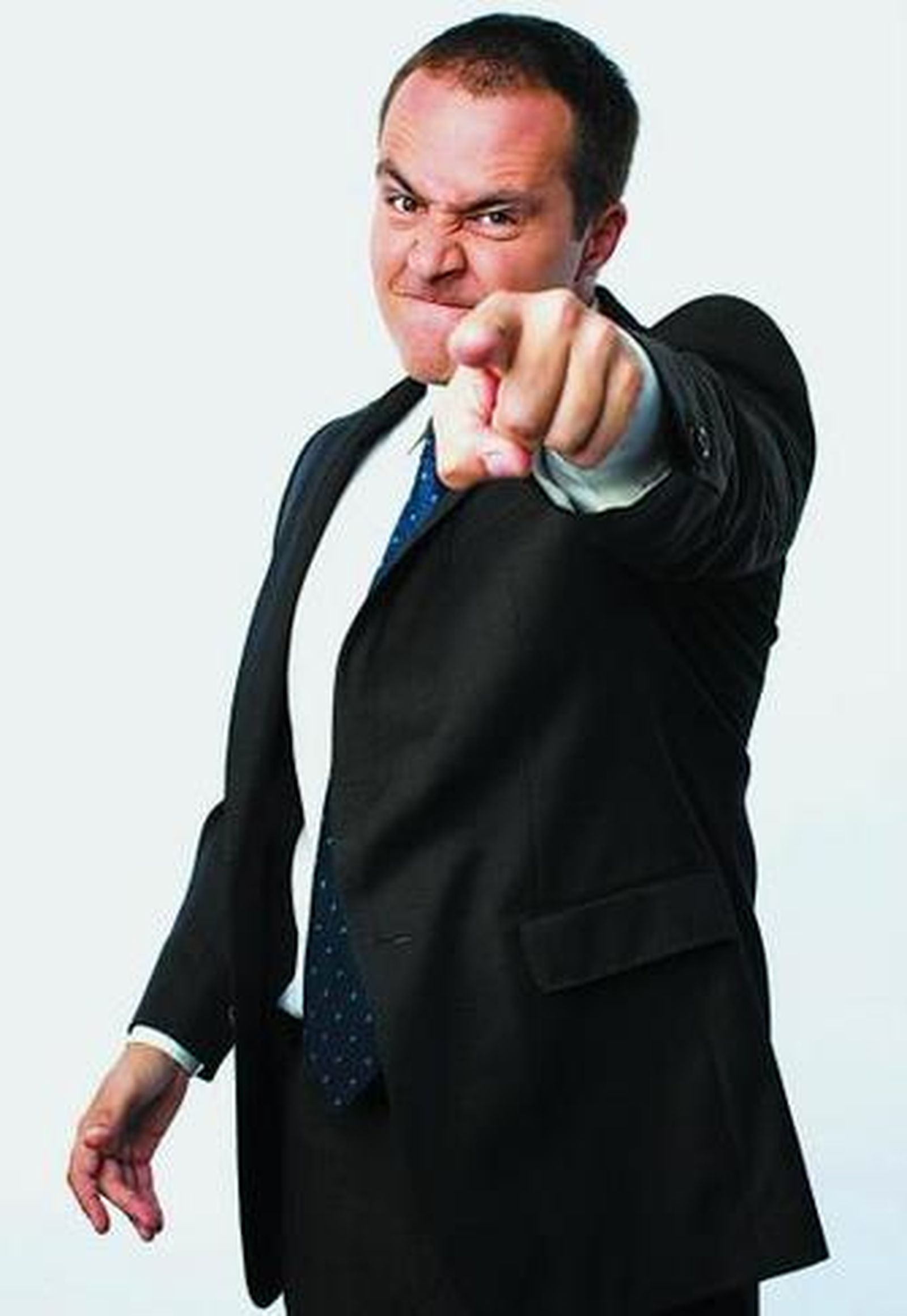 El presentador de 'El sacapuntas', Ricardo Castella, haciendo una pose.