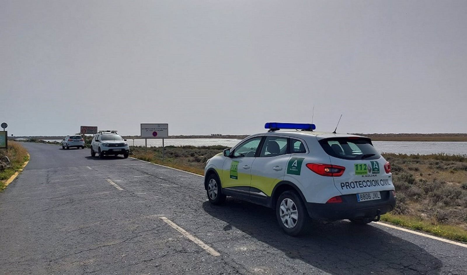 Imagen de la zona afectada por el derrame de fuel de Cepsa