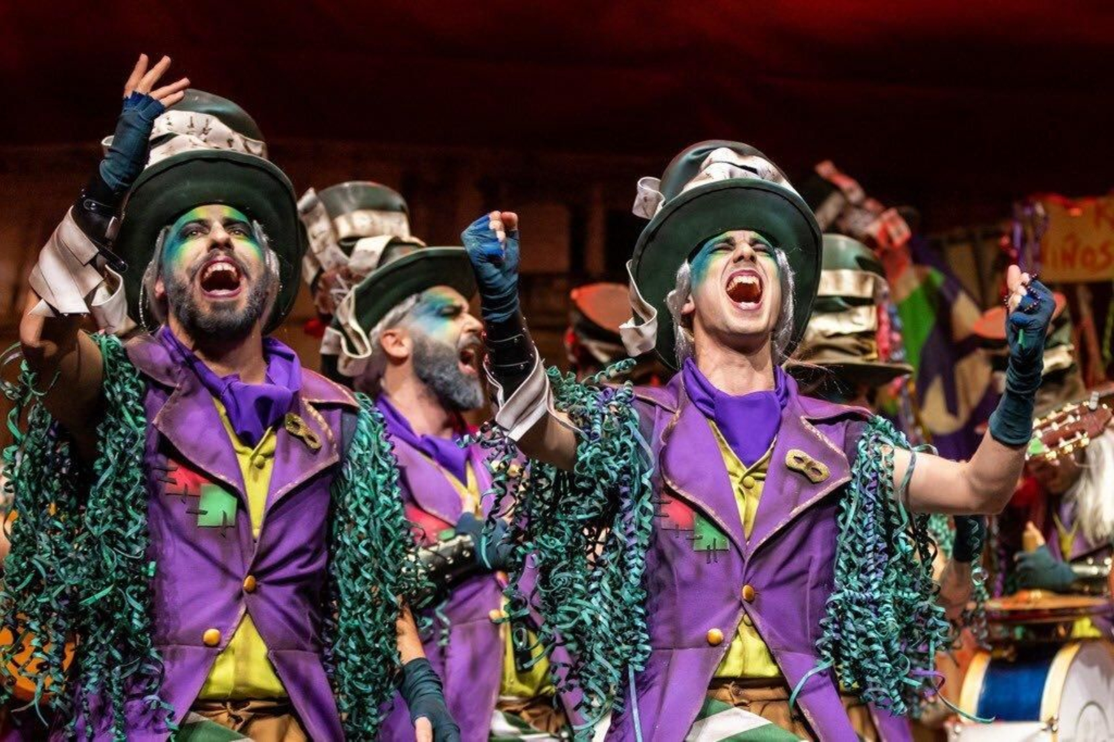 La comparsa ‘Los herejes’, que cerró la fase preliminar.