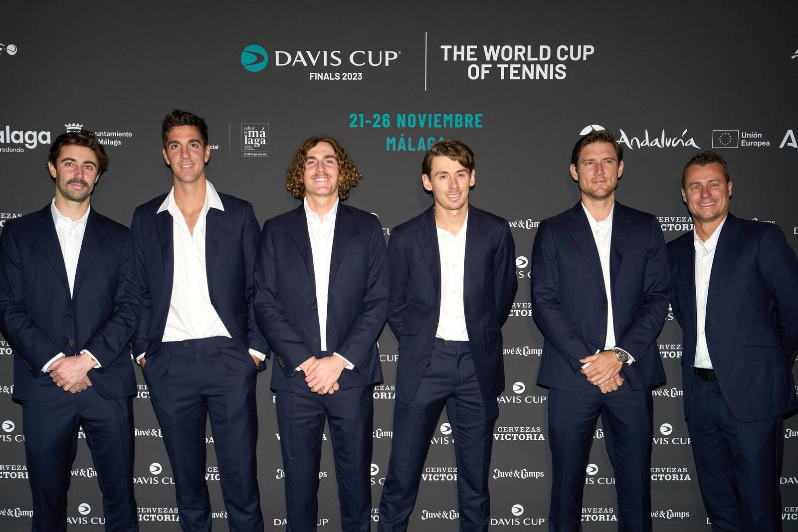 La alfombra roja de la Copa Davis en la Aduana de Málaga