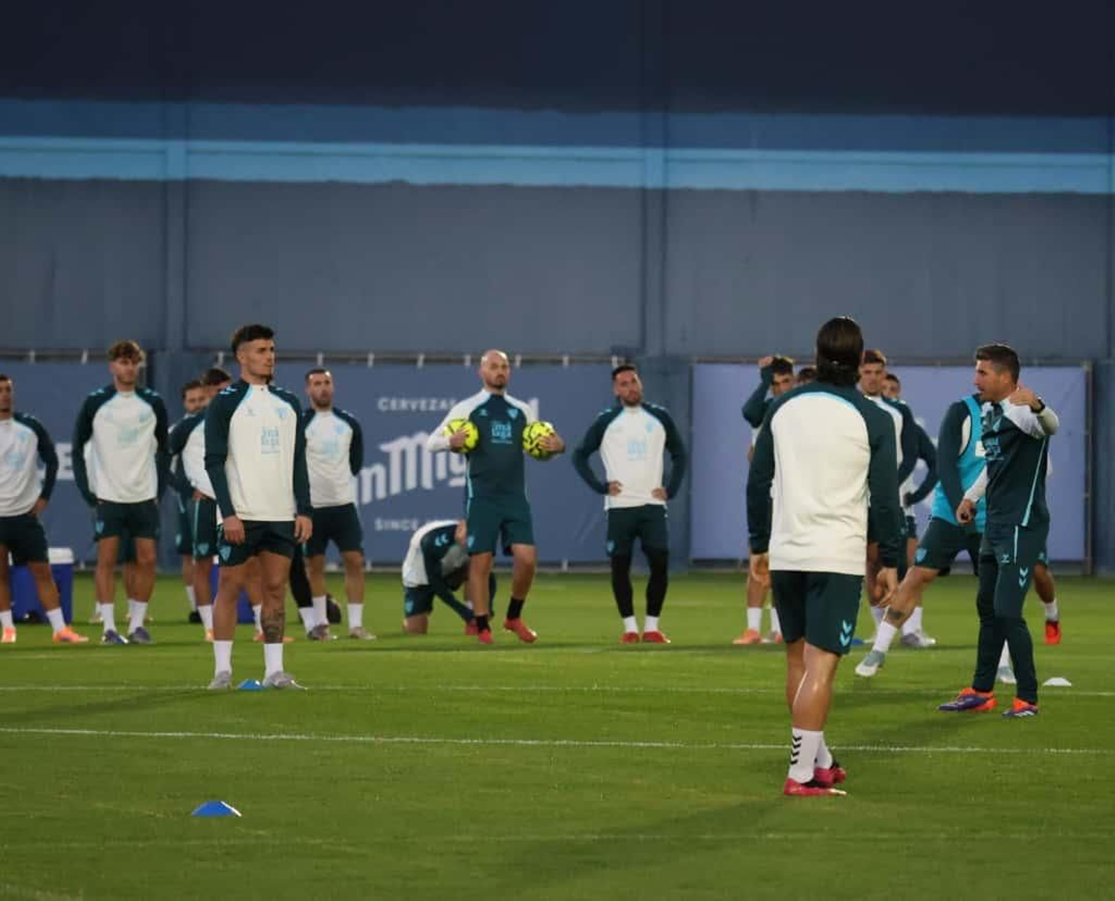 Así ha sido el primer entrenamiento del Málaga CF de Funes