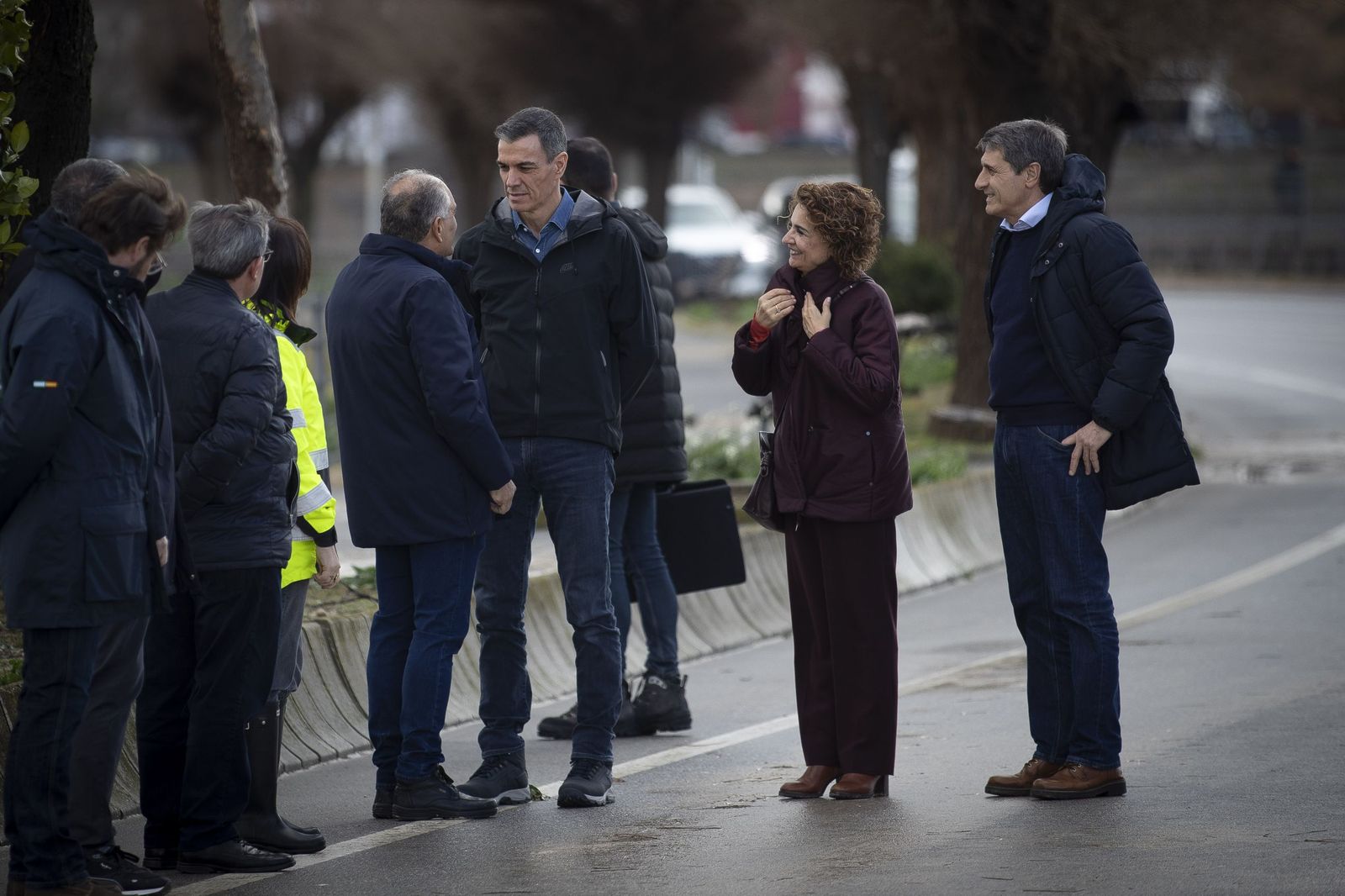 Fotos: Pedro Sánchez visita Huétor Tájar para comprobar los daños de la borrasca Leonardo