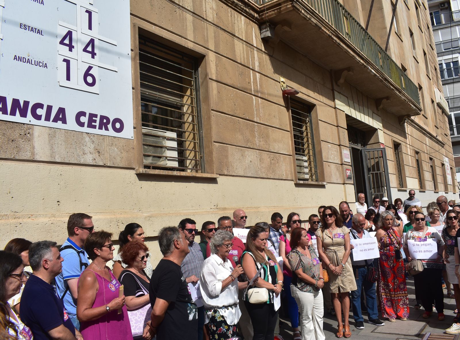 Concentración de los sindicatos UGT y CCOO.