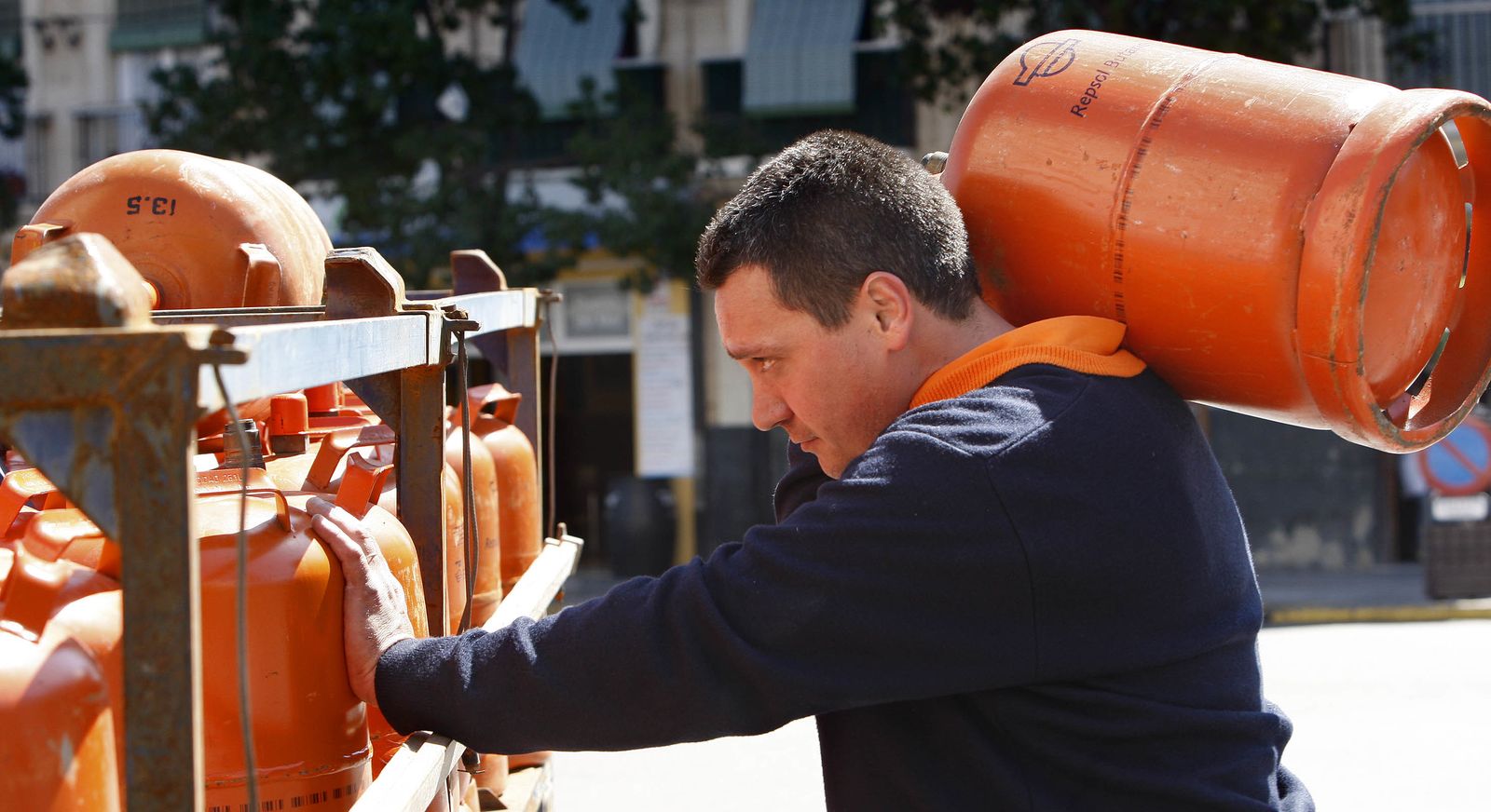 Un repartidor de butano.