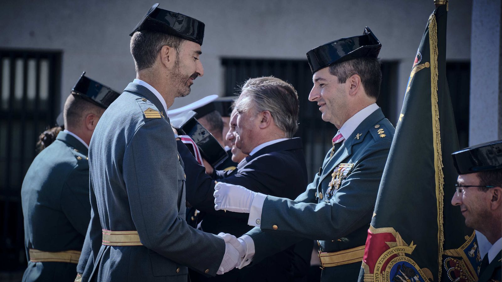 Día del Pilar en la Comandancia de la Guardia Civil de Cádiz.