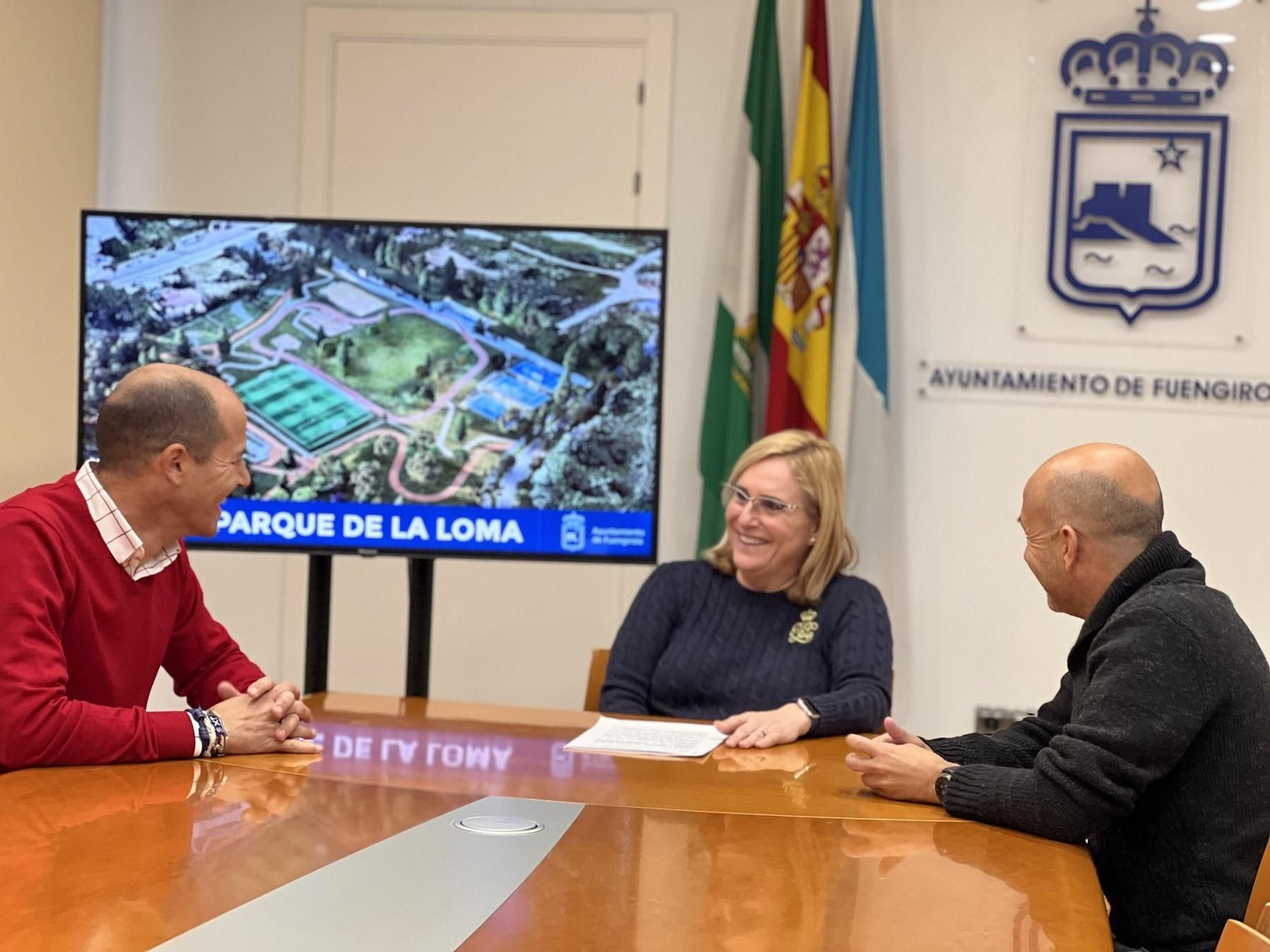 La presentación de la adjudicación de las obras del Parque de La Loma. La presentación de la adjudicación de las obras del Parque de La Loma.