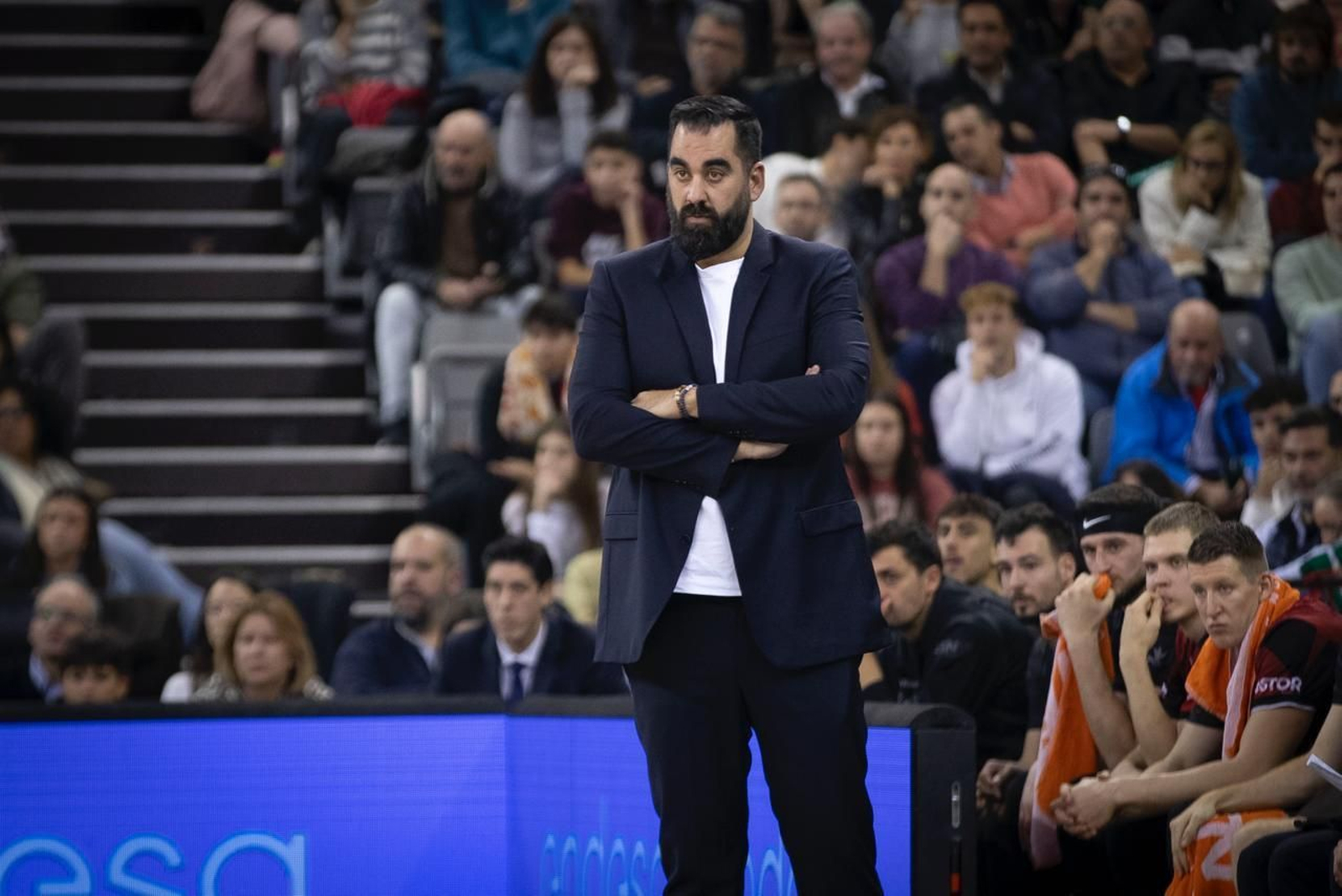 Ramón Díaz, durante el partido ante el Real Madrid