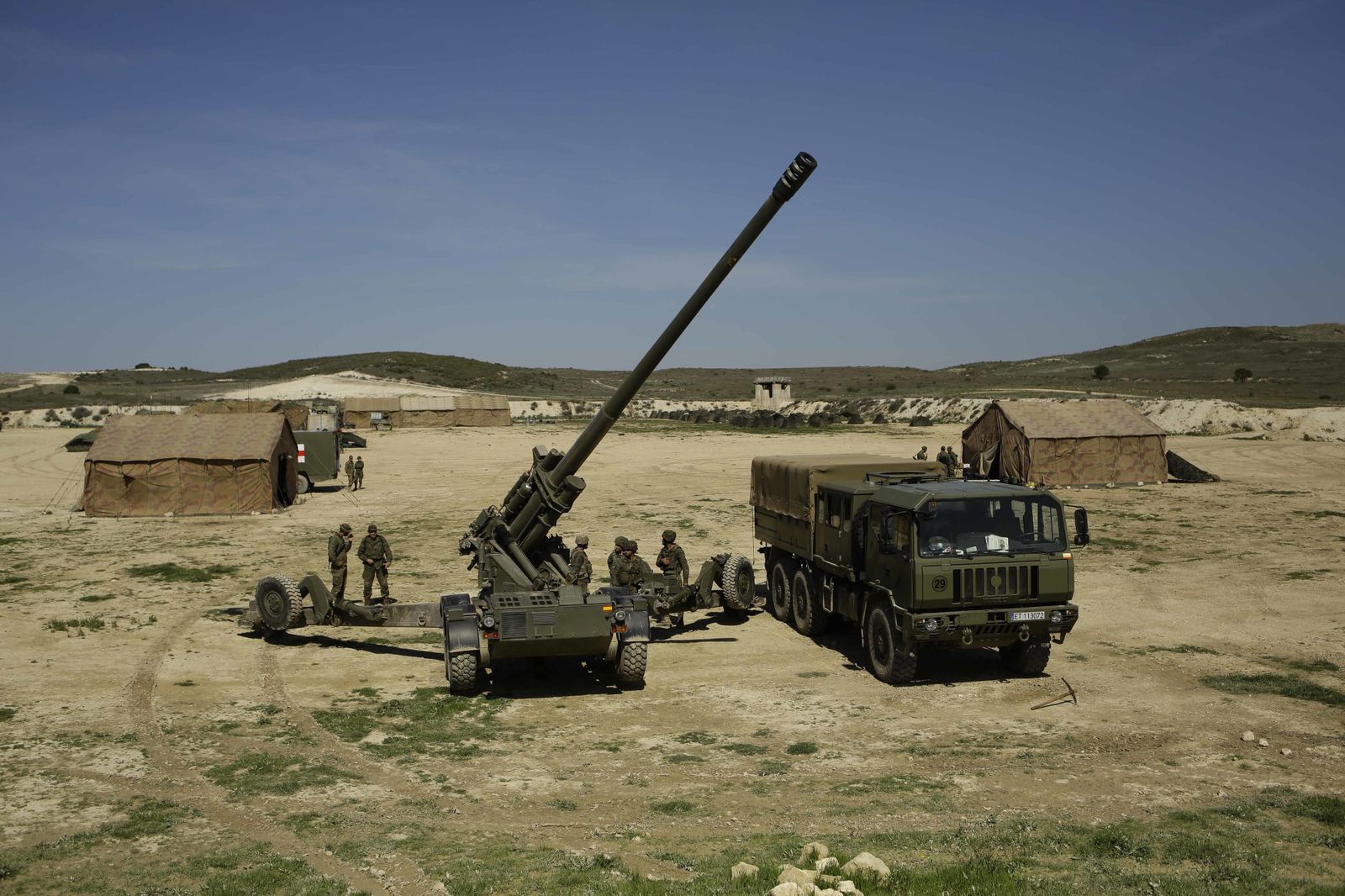 De maniobras con la Legión