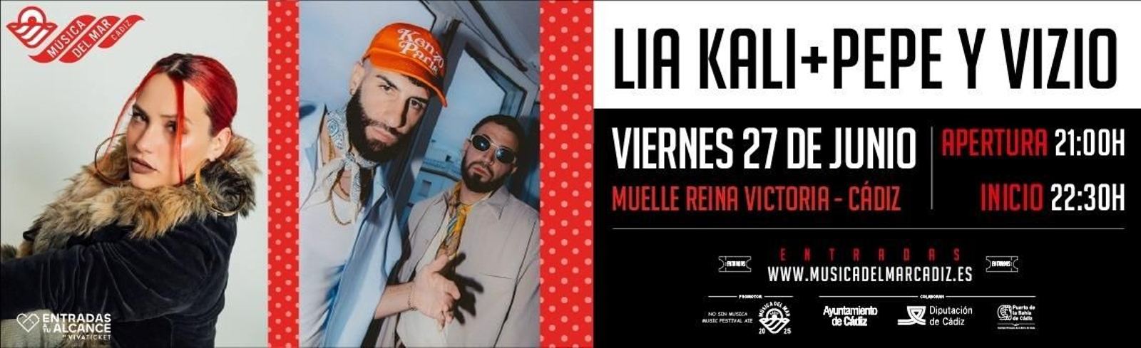 Lia Kali y Pepe y Vizio inauguran el ciclo 'Música del Mar'.