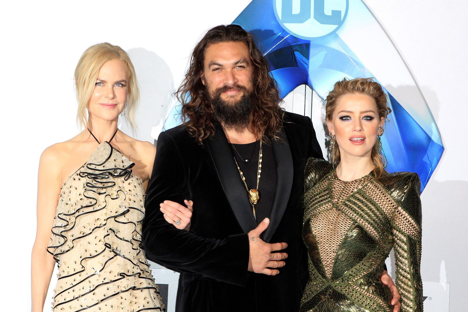Nicole Kidman, Jason Momoa y Amber Heard