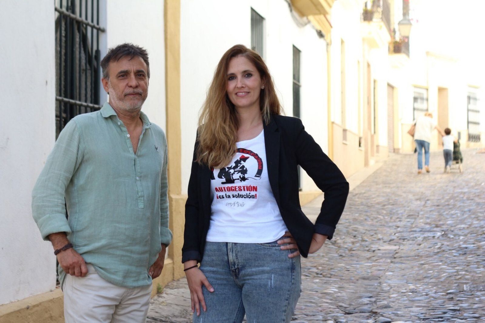 Carlos Fernández y Elena Zurita, de Adelante Andalucía en Jerez.