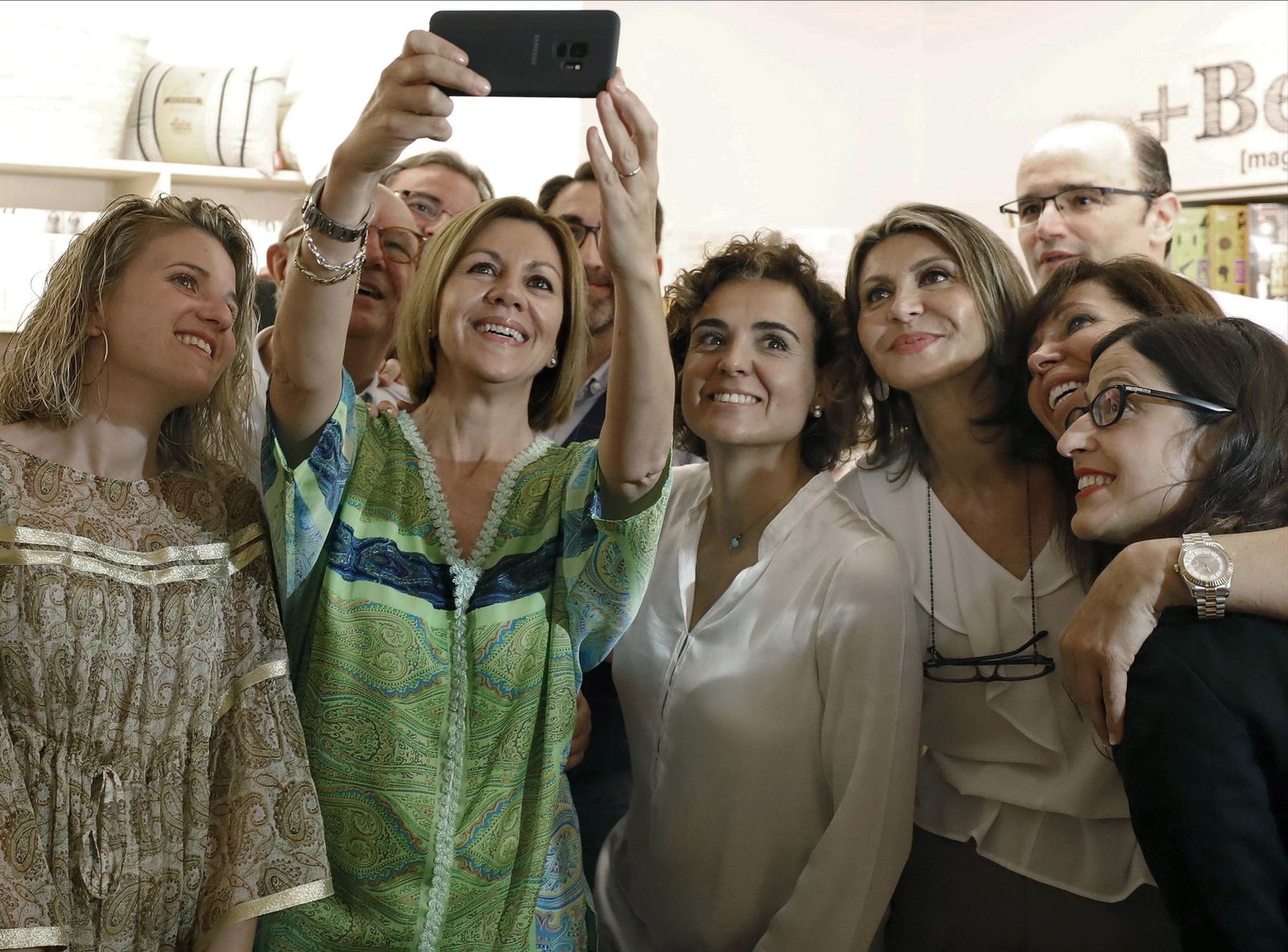 María Dolores de Cospedal, durante el acto en Barcelona.