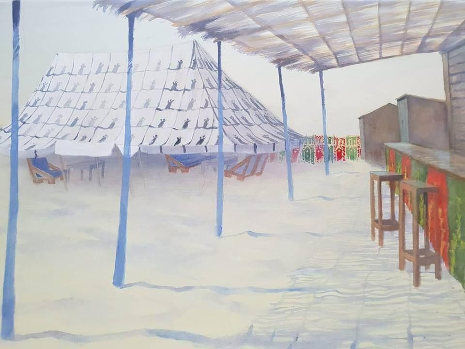 Obra del pintor Manuel Blandón.