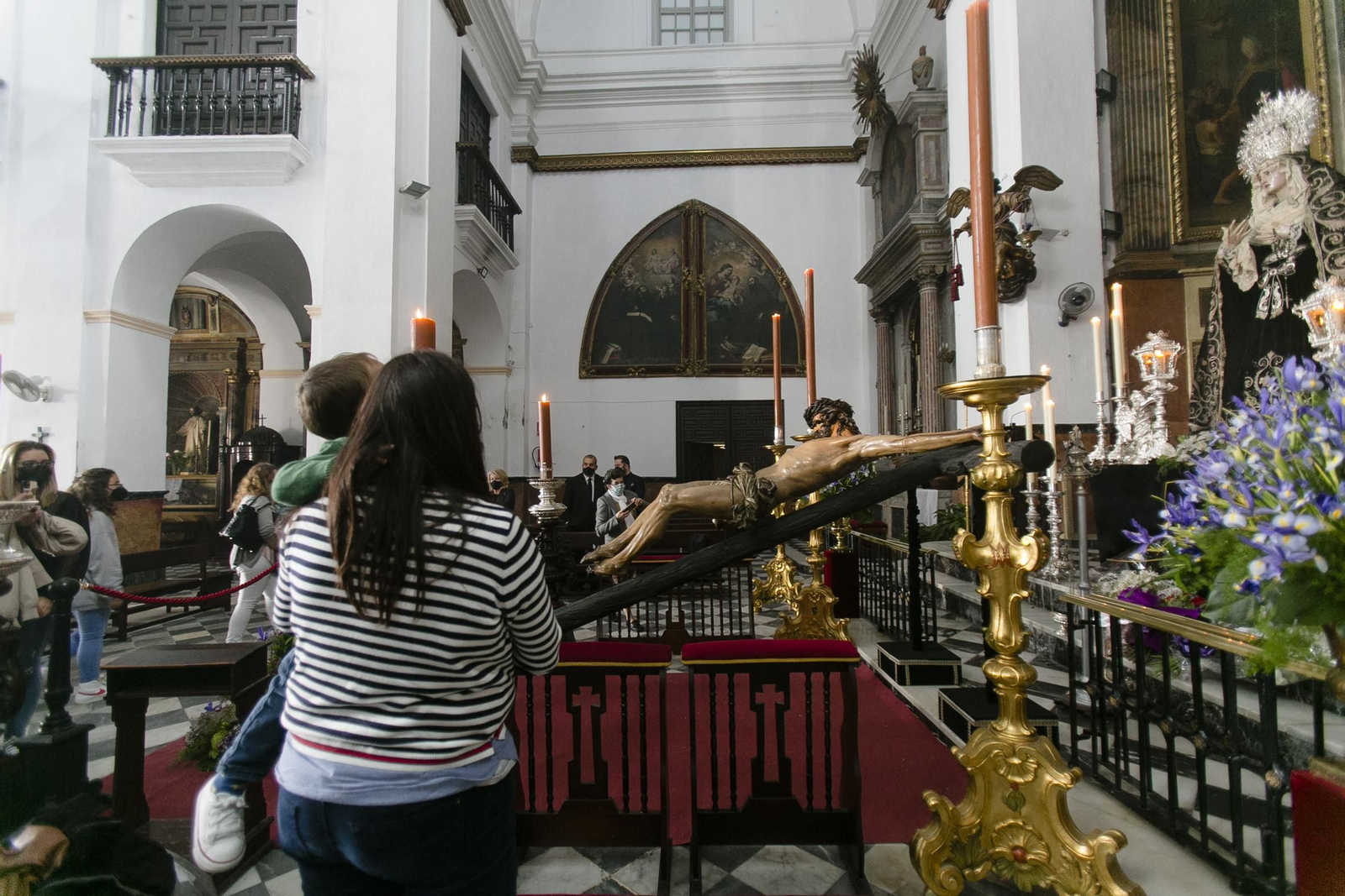 Visitas el viernes Santo en la Iglesia de San Agustín.