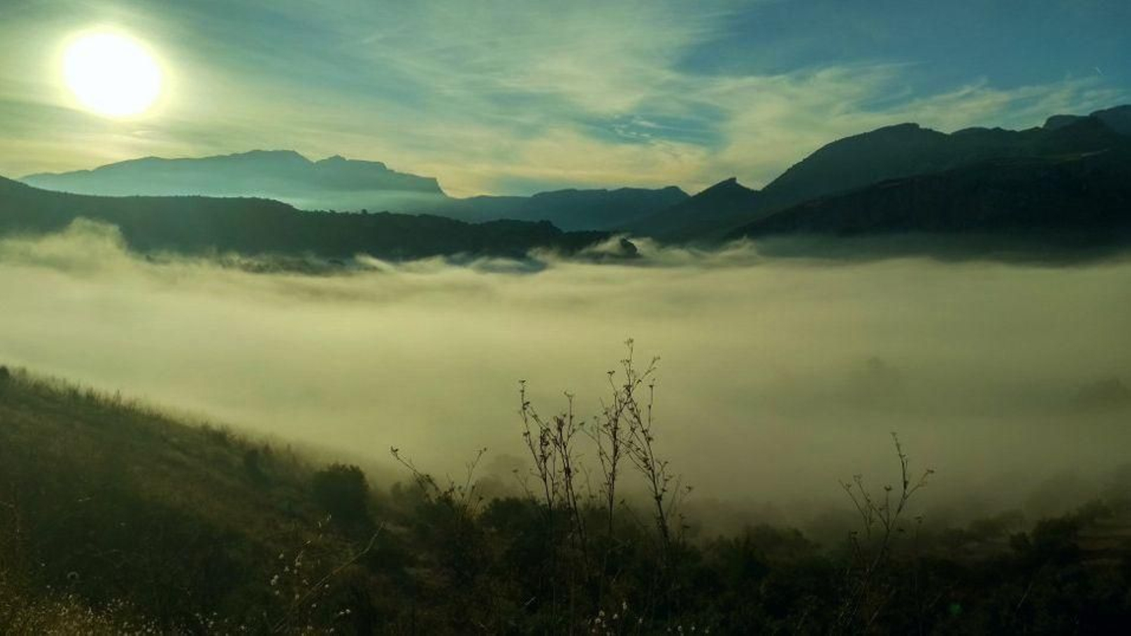 Desde este punto se puede disfrutar de un bello amanecer a dos pasos de Jaén.