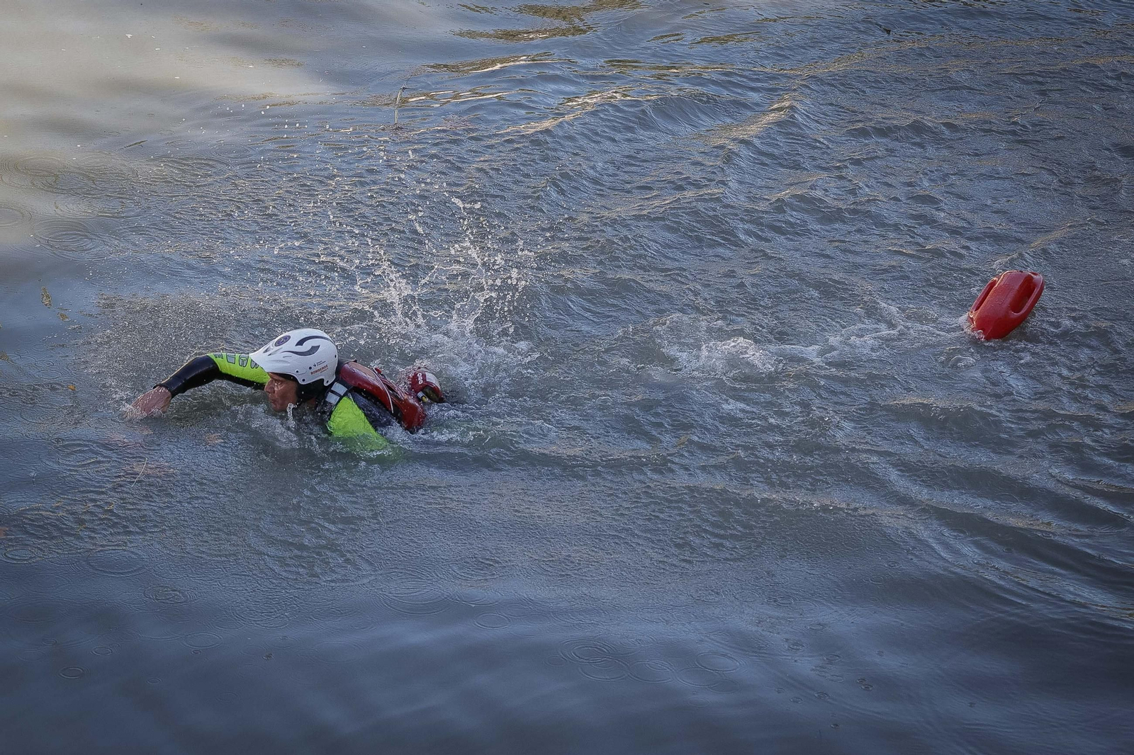 El simulacro ante una inundación en Granada, en imágenes