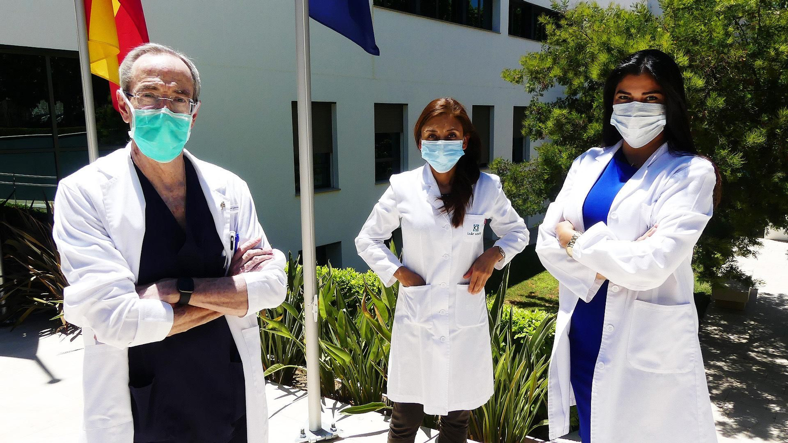 Los tres especialistas de la unidad.