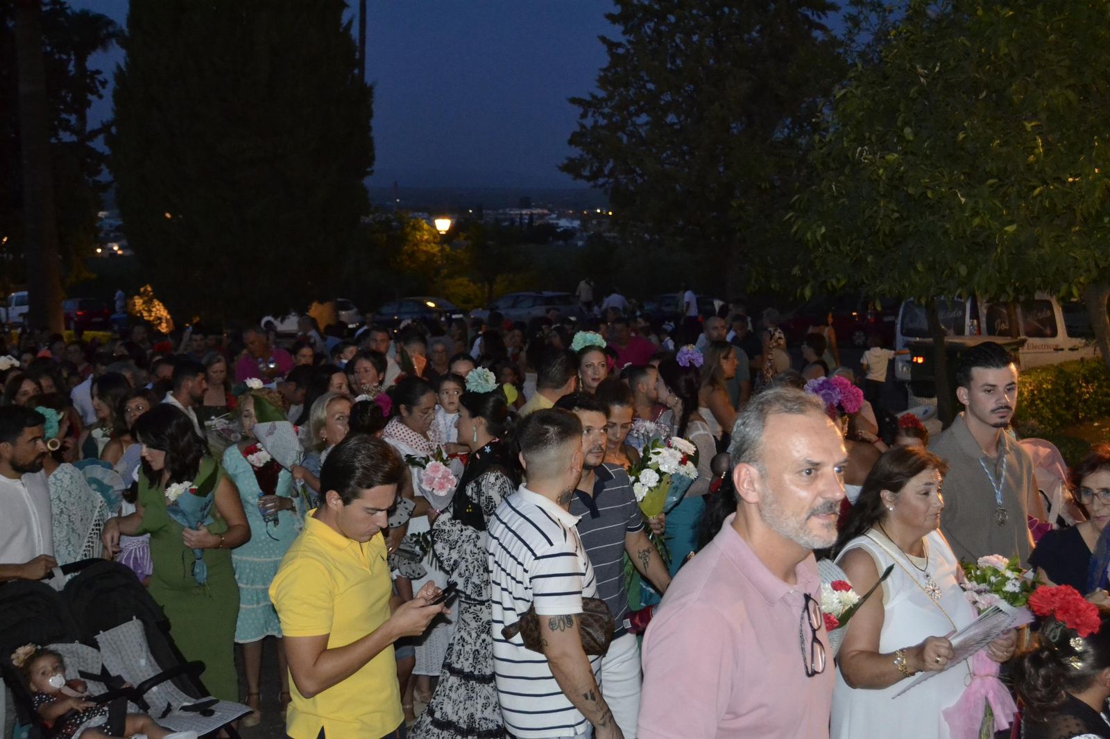 El pregón y la ofrenda floral a la Virgen de la Estrella en Villa del Río, en imágenes