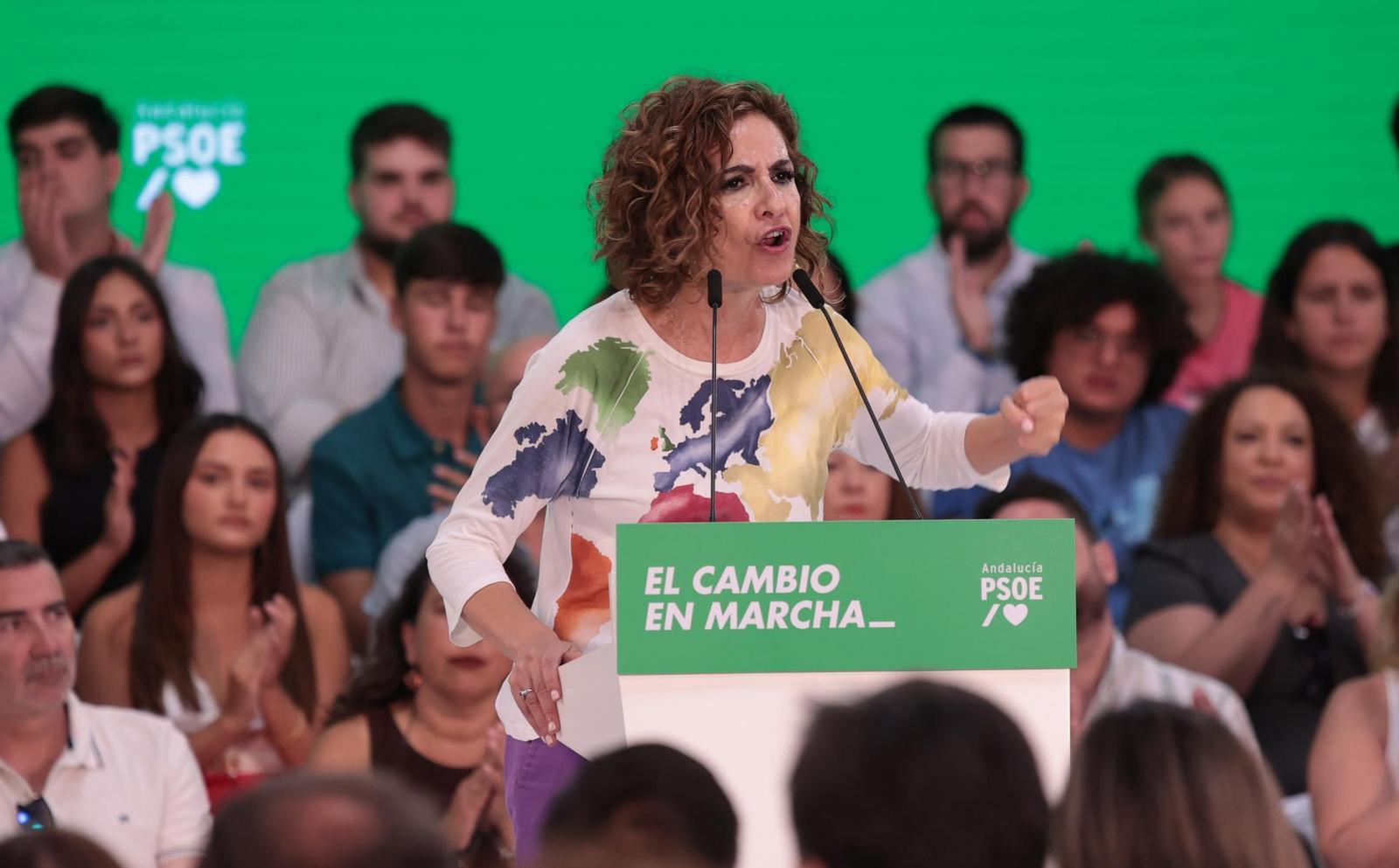 María Jesús Montero presenta en Jerez su candidatura a la Junta de Andalucía