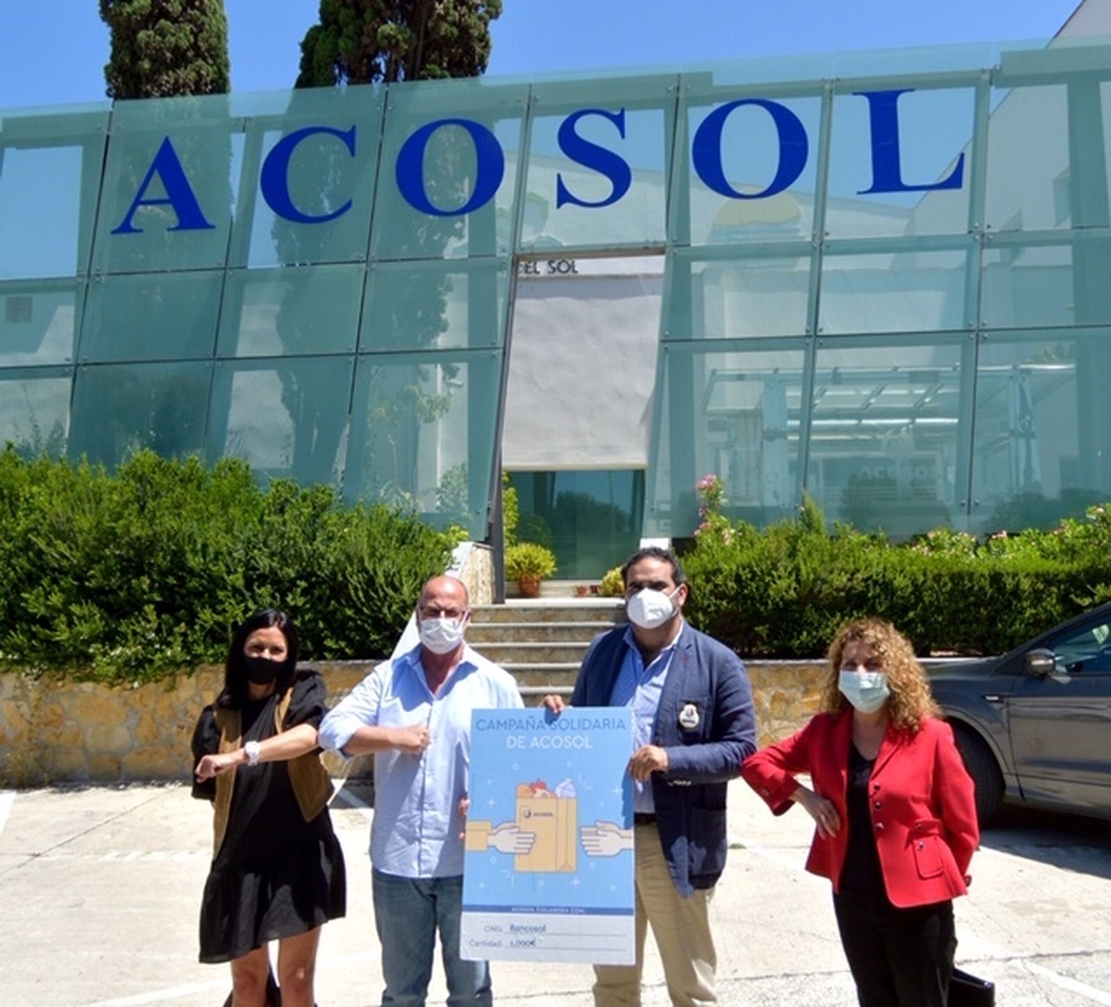 Acosol dona 1.000 euros a Bancosol a través de su campaña solidaria en Málaga.