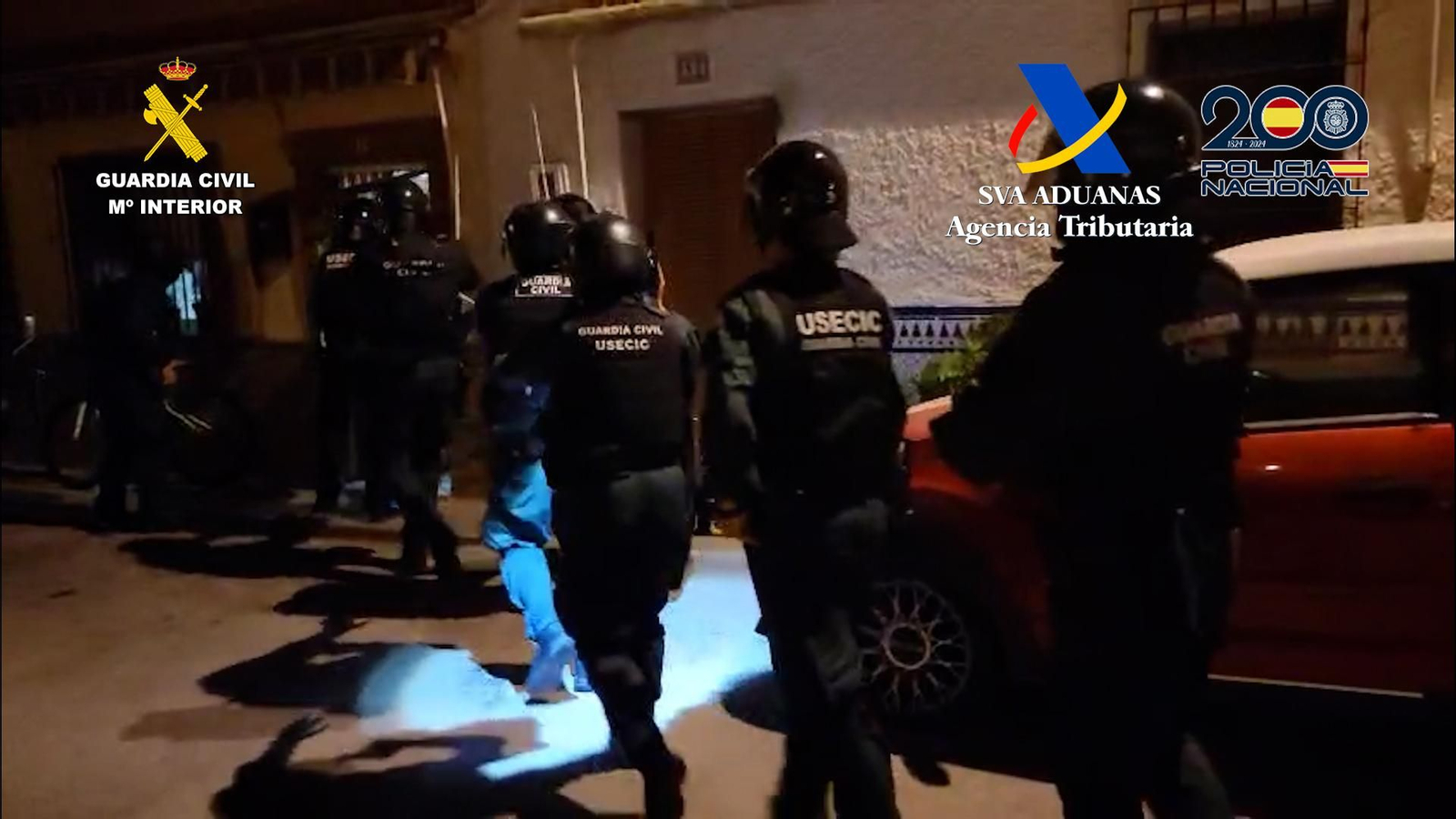 La operación ha sido desarrollada conjuntamente por la Guardia Civil y Vigilancia Aduanera.