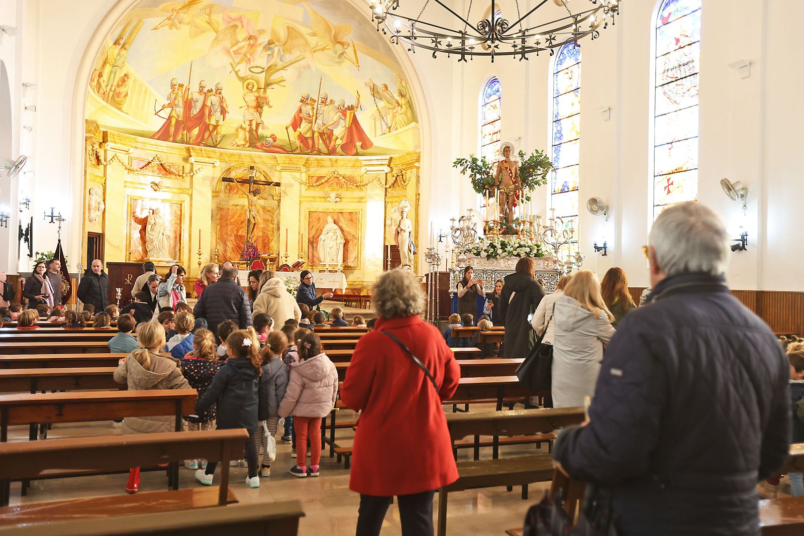 Imágenes de la visita de los niños del colegio Maristas a San Sebastián
