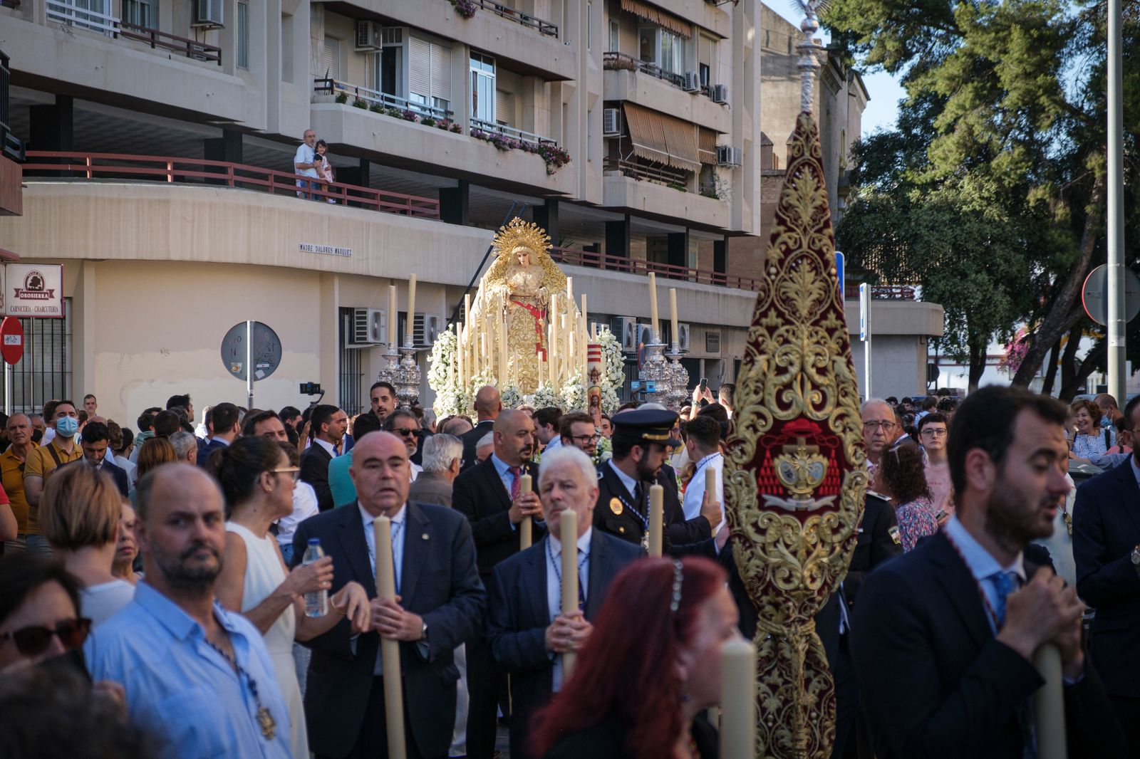 La Virgen de la Aurora este domingo llegando a San Julián