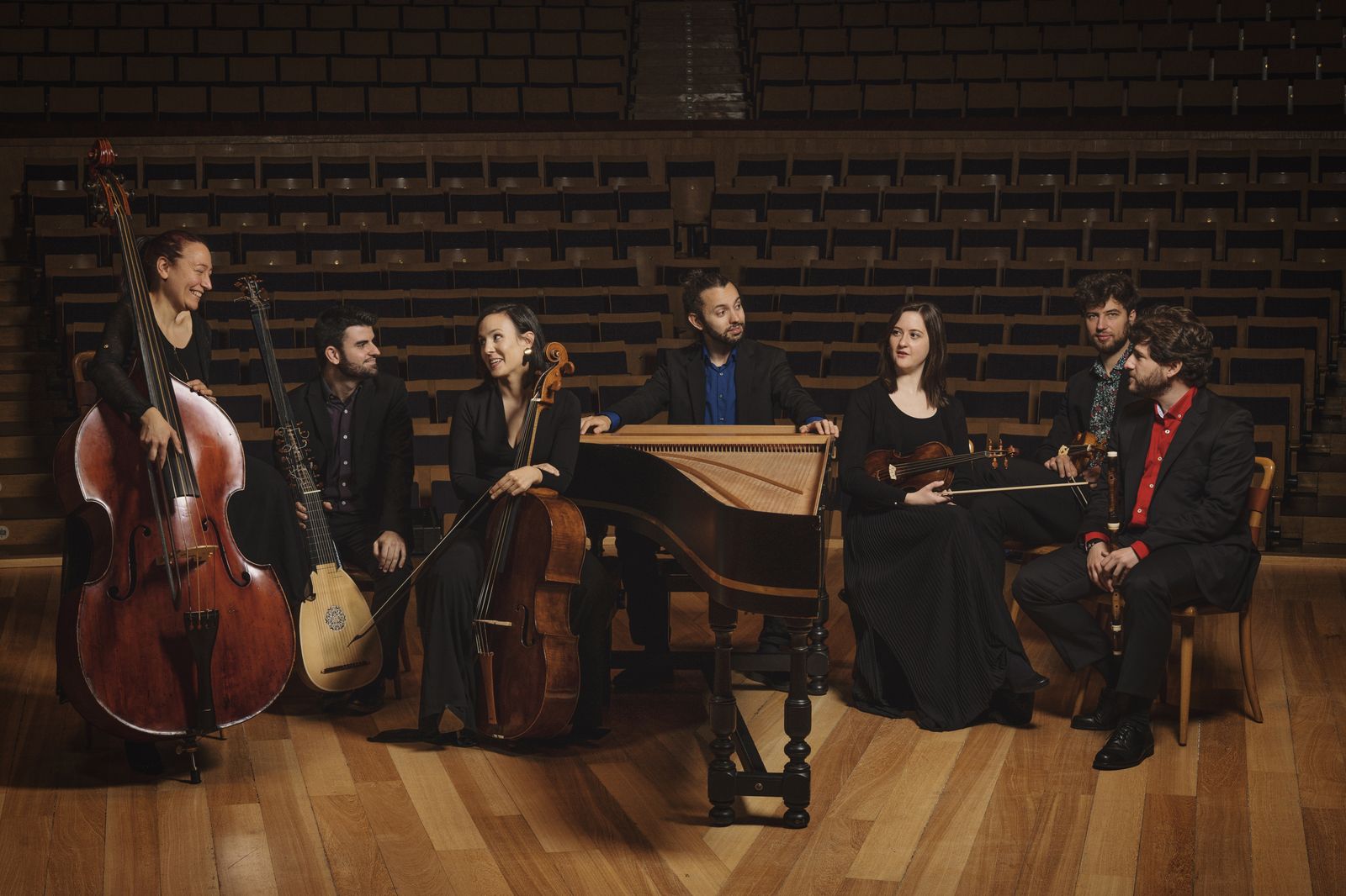 El conjunto instrumental de La Guirlande que registró este disco.