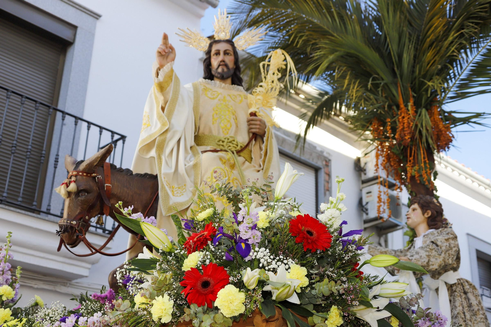 La procesión de la Borriquita en Villanueva de Córdoba, en imágenes