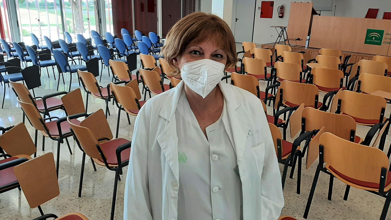 Nieves Rebollo, supervisora de Laboratorio y familiar de afectados.