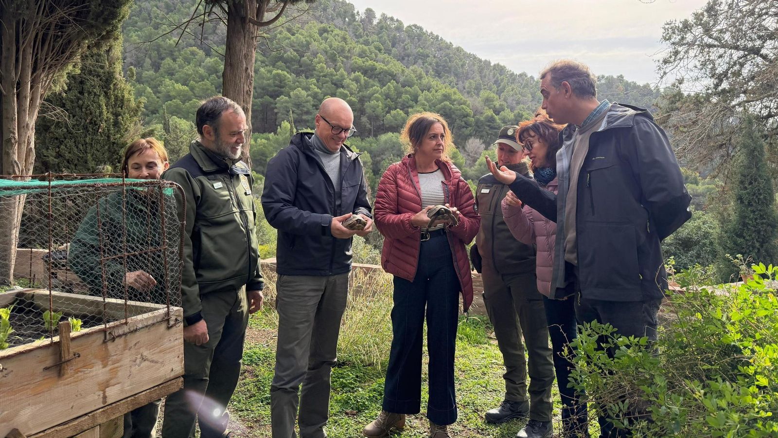 La consejera durante su visita al CREA.