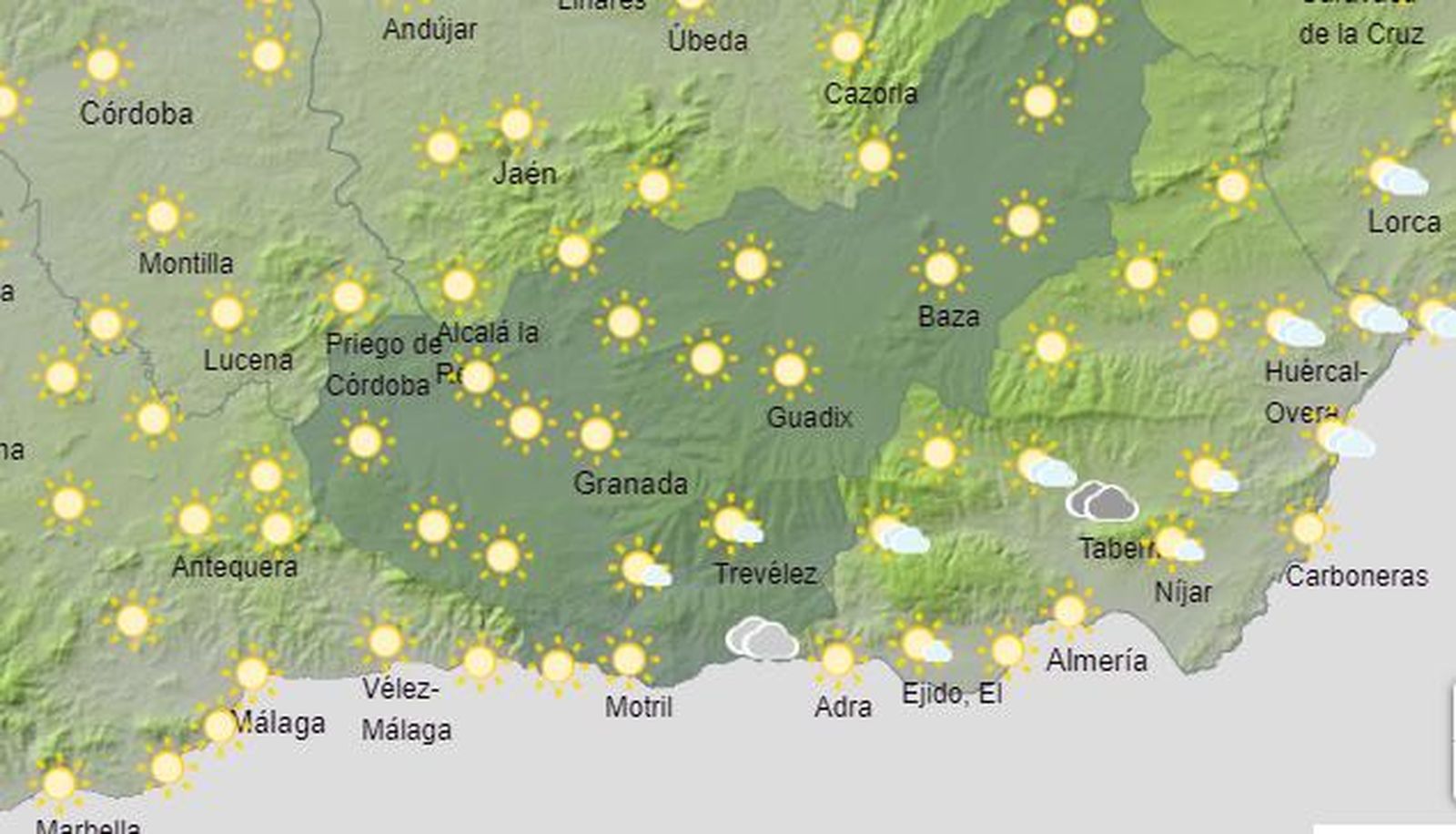 Tiempo en Granada | Ascienden las temperaturas en toda la provincia