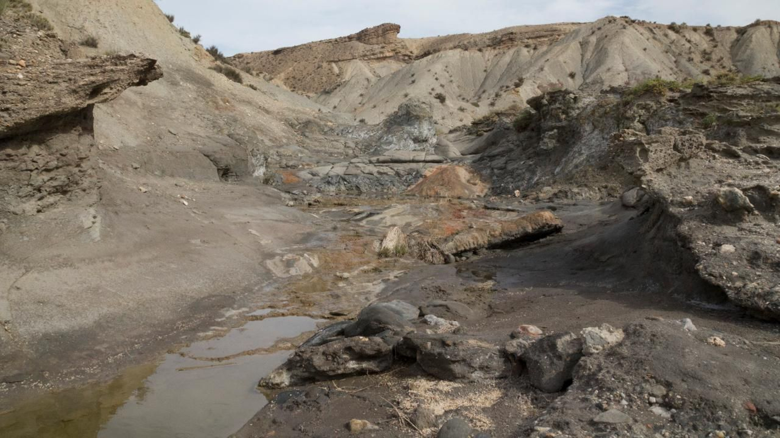 Una de las ramblas más conocidas de Tabernas.