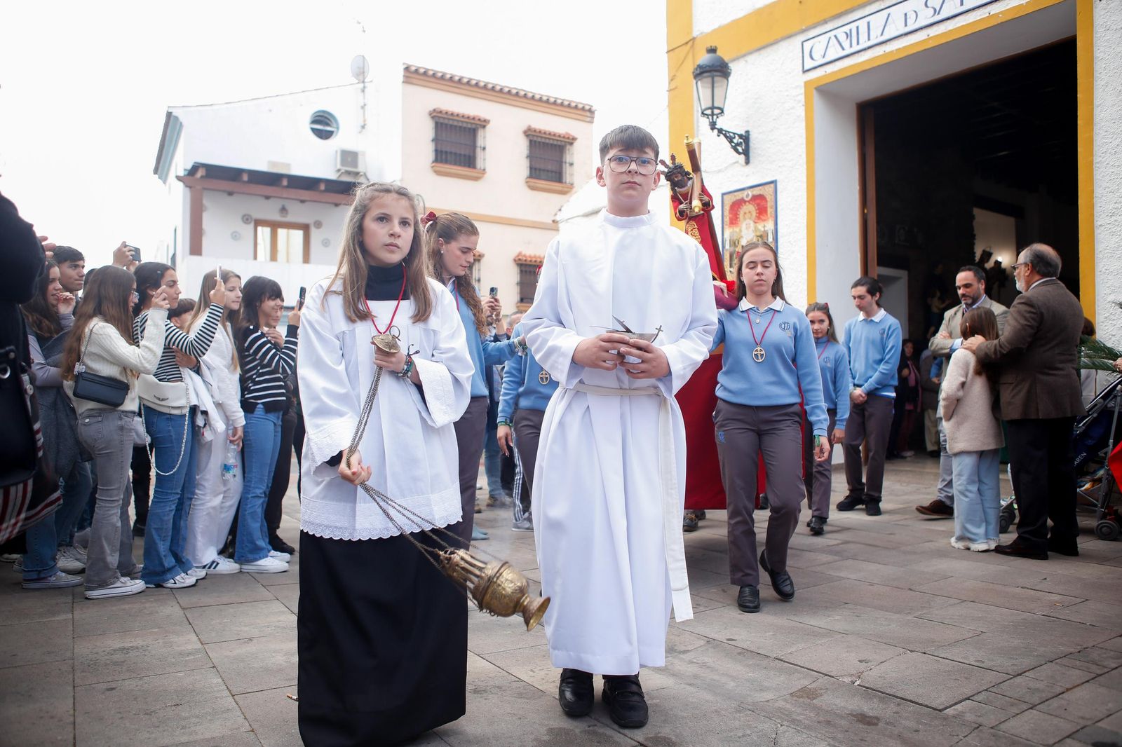 Fotos de la procesión infantil del colegio Nuestra Señora de los Milagros de Algeciras