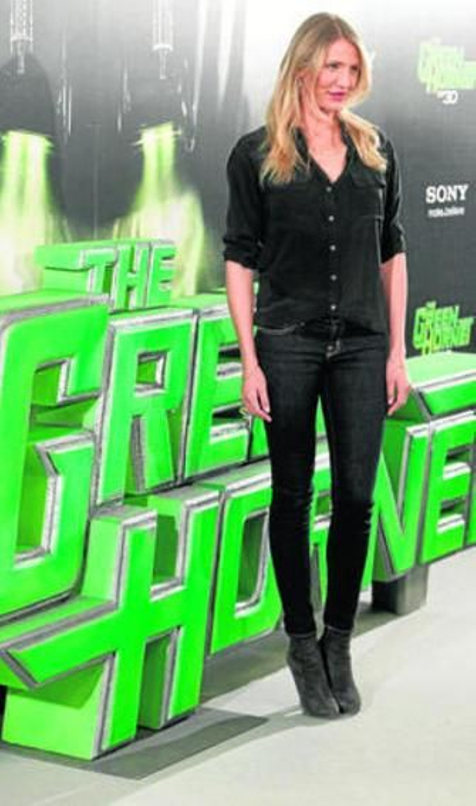 La actriz Cameron Diaz, en la presentación de 'The Green Hornet'.