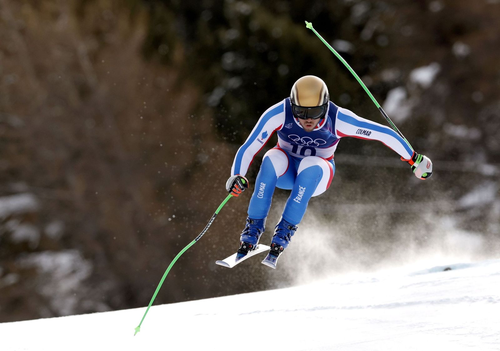 Las espectaculares fotos del descenso masculino en los Juegos Olímpicos de invierno