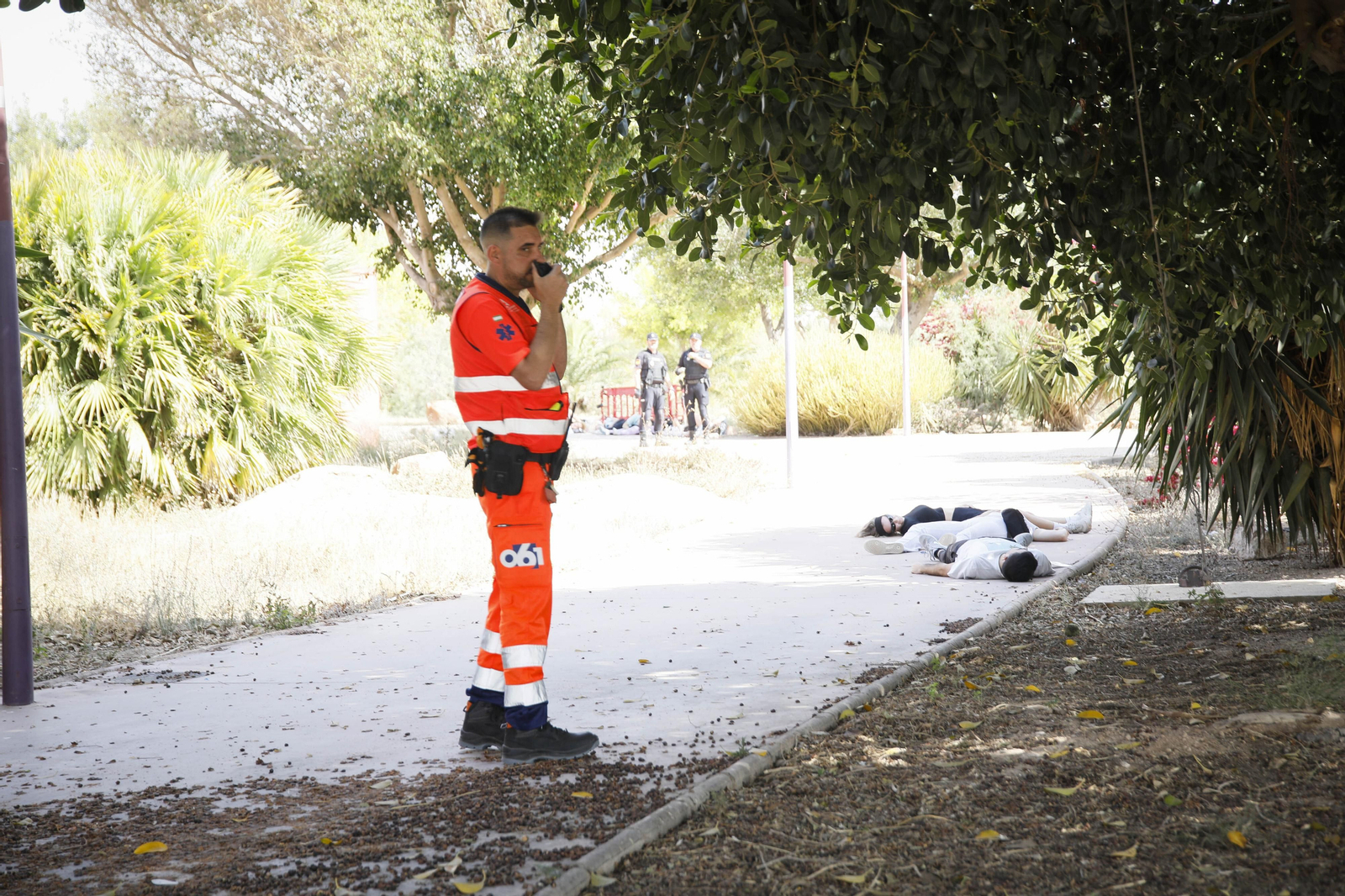 Las mejores imágenes del simulacro emergencias 061