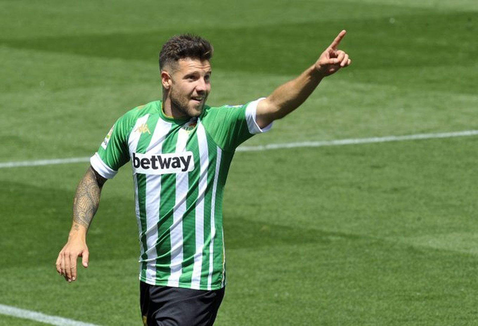 Ruibal celebra su gol.