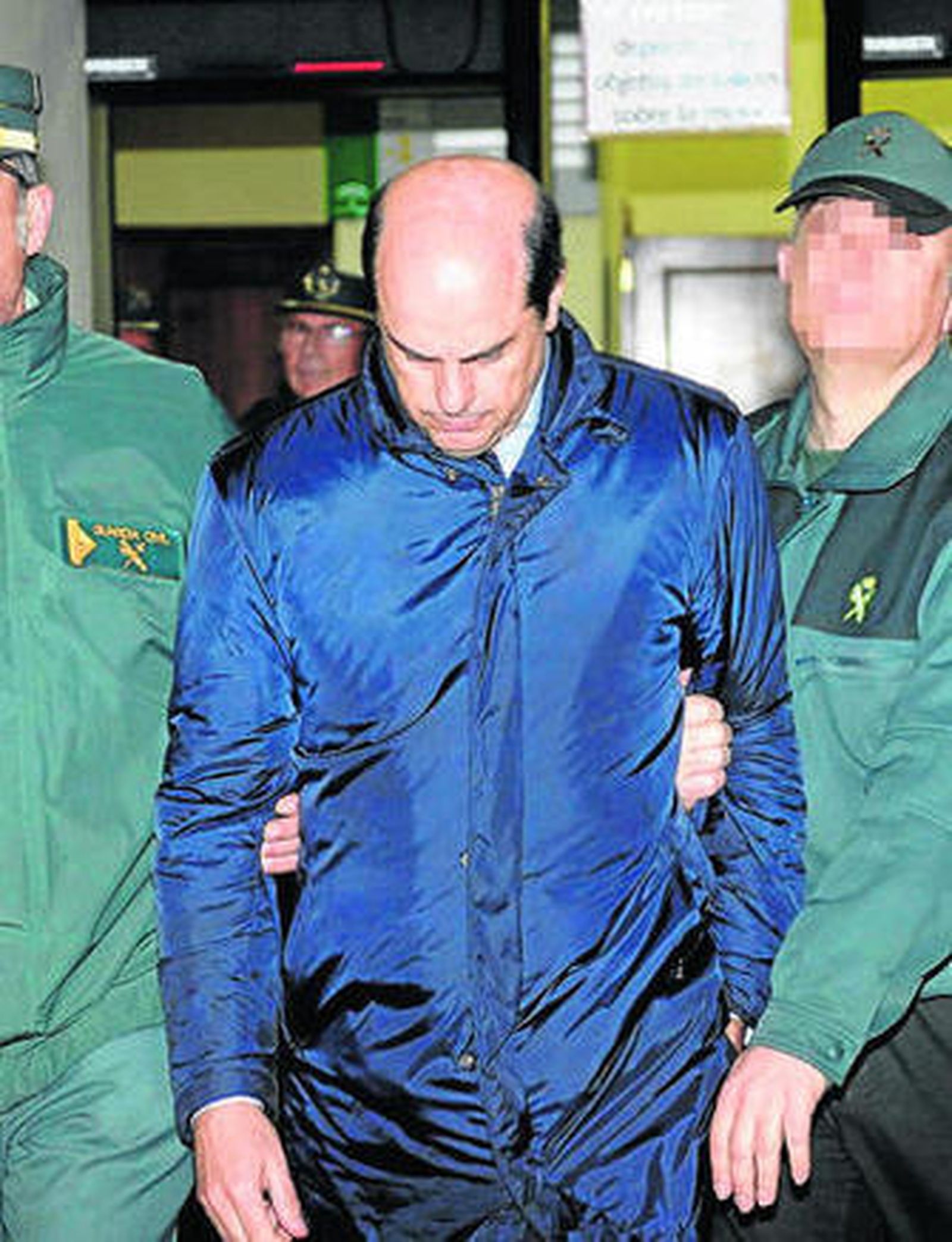 Antonio Albarracín el día que fue conducido a prisión por orden de la juez.