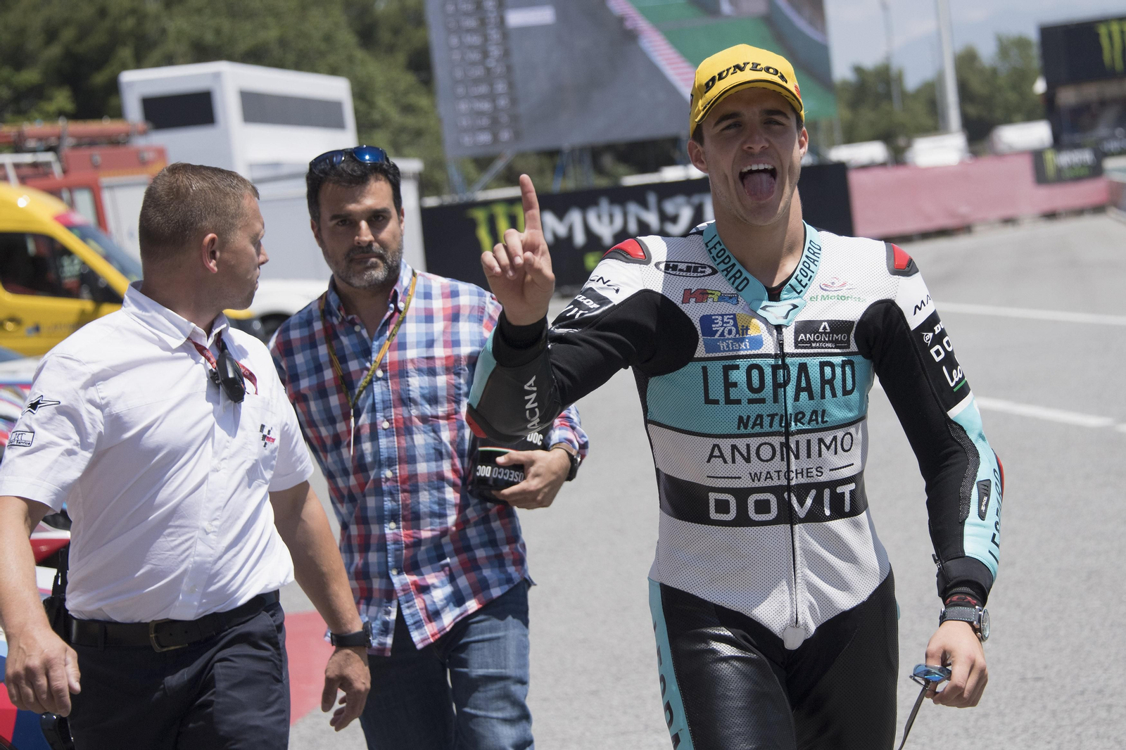 Marcos Ramírez, el número 1 de Moto3 el pasado domingo en el Gran Premio de Cataluña.