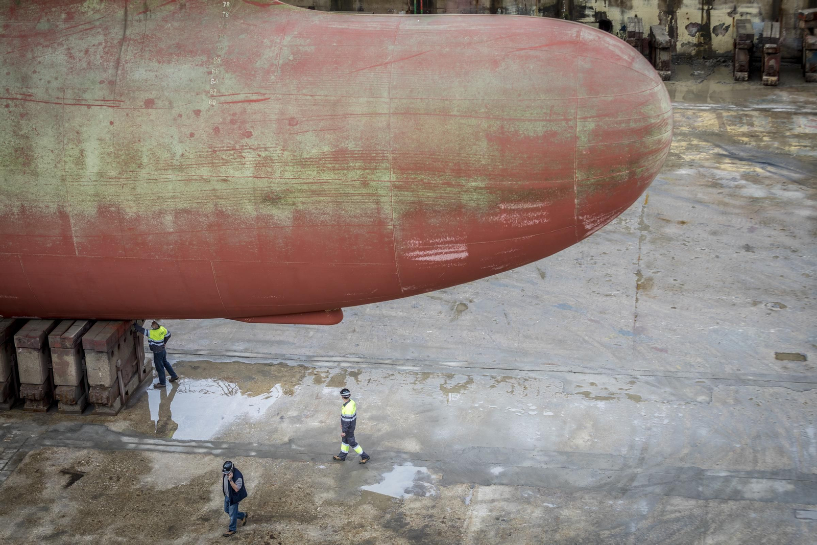 Alto nivel de ocupación en el astillero gaditano