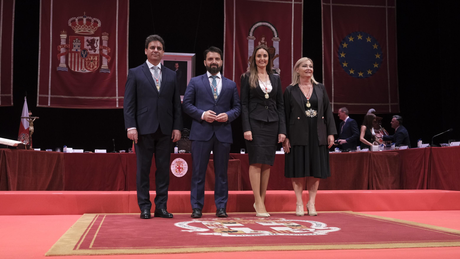 Imágenes de la constitución de la Corporación Municipal de almería, con María Vázquez como Alcaldesa