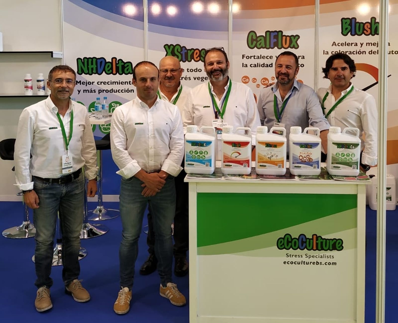 Representantes de Ecoculture en una de las últimas ferias en las que la firma ha participado.