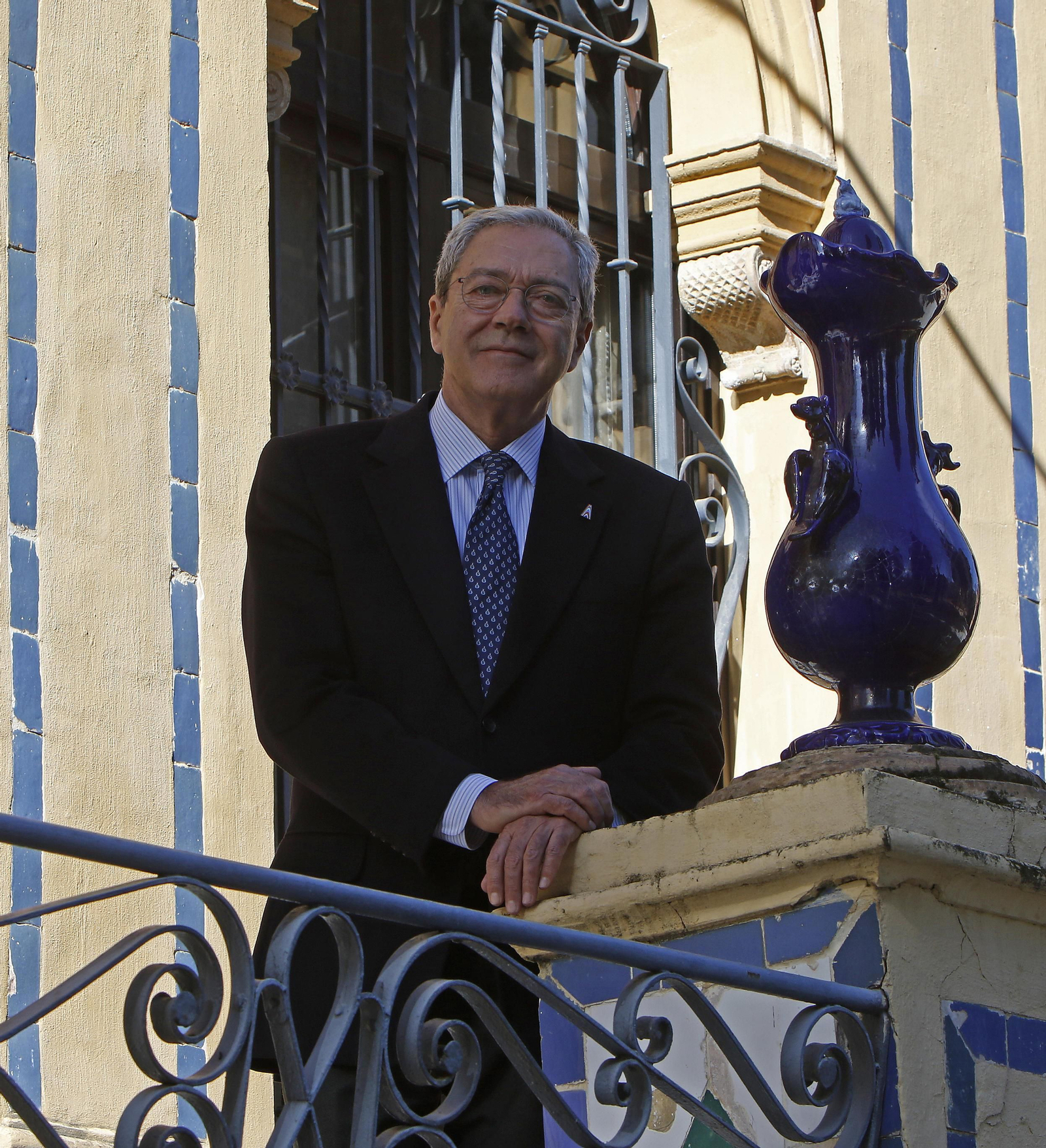 Rogelio Velasco, en otro momento de la entrevista.
