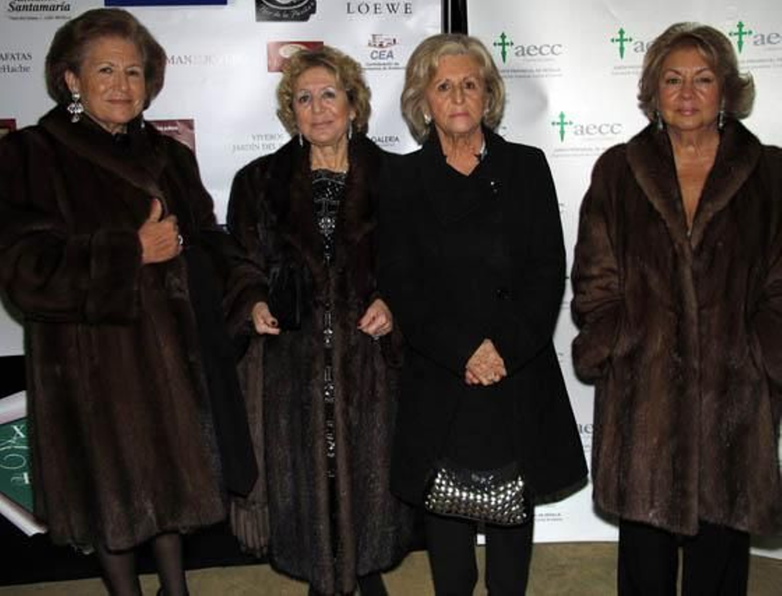 Andrea Pérez, Consuelo Moreno, Charo Martínez y María del Carmen Nieve, del Comité de Acción Social de AECC Sevilla.

Foto: Victoria Ramírez