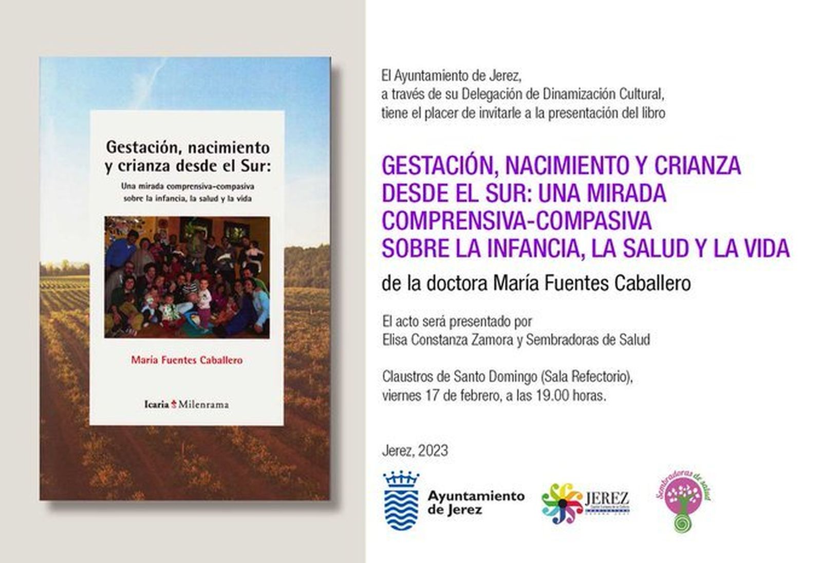 Presentación de libro sobre la infancia, la salud y la vida