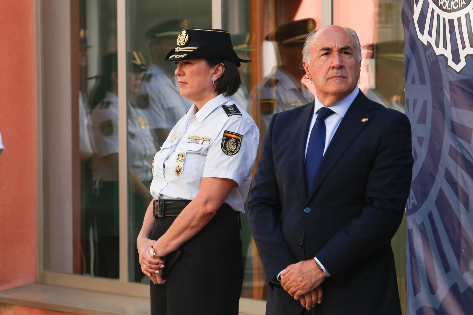 Acto de presenación de los nuevos alumnos de la Escuela Nacional de Policía en Algeciras