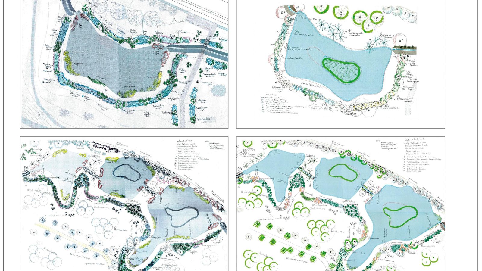 Croquis de plantaciones de Pepe Elías.