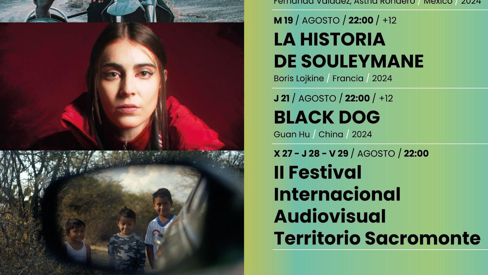 El cartel incluye proyecciones martes y jueves y la edición especial del viernes